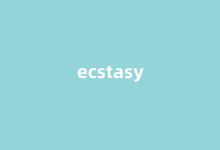 ecstasy中文翻译,ecstasy是什么意思,ecstasy发音、用法及例句-我的生活随笔