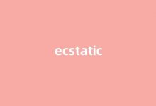 ecstatic中文翻译,ecstatic是什么意思,ecstatic发音、用法及例句-我的生活随笔