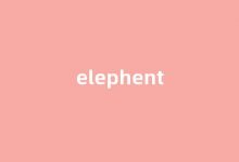 elephent中文翻译,elephent是什么意思,elephent发音、用法及例句-我的生活随笔